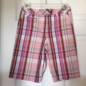 Plaid Bermuda Shorts